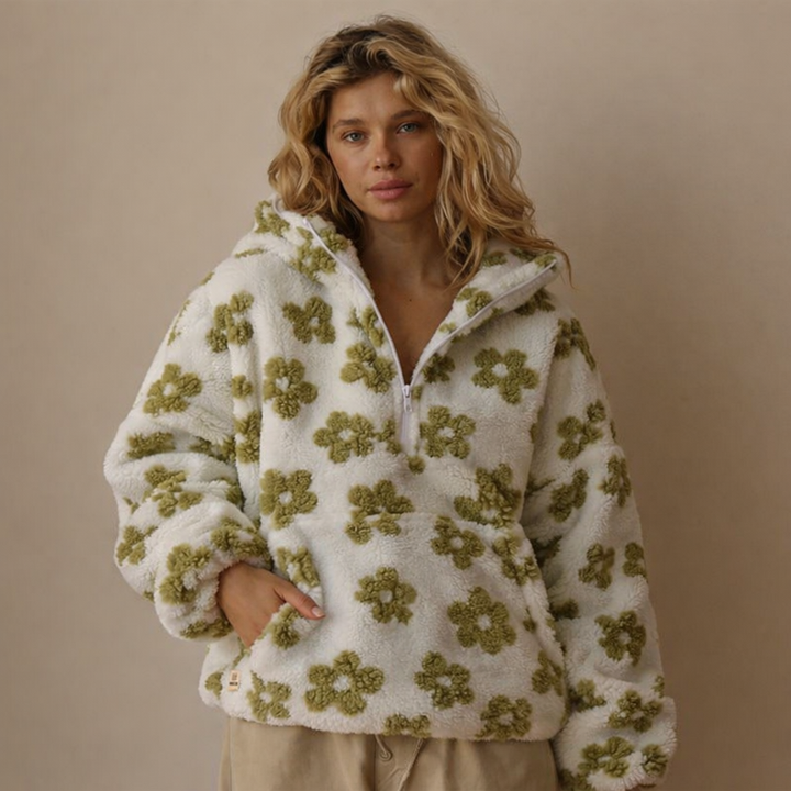 Alma™ | Felpa in pile con cappuccio e maniche lunghe