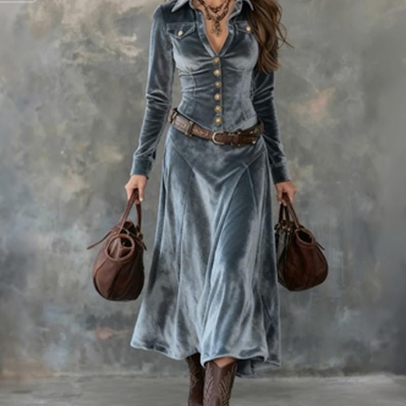 Vena™ | Abito maxi moderno e fluido